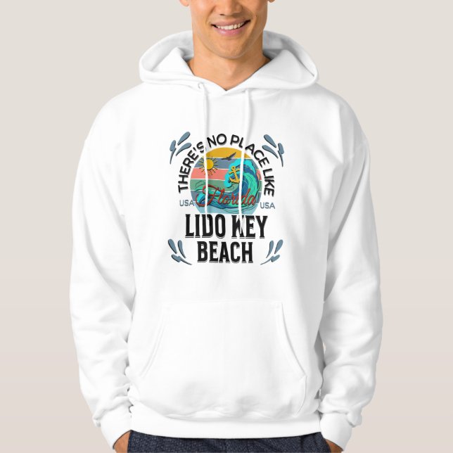 Sudadera Playa Lido Key, Florida (Anverso)