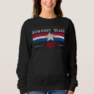 Sudadera Playa Newport Retro Vintage Mujeres Hombres Niño