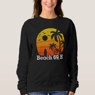 Sudadera Playa Palm Tree Playa Sunset Vintage Retro Playa T