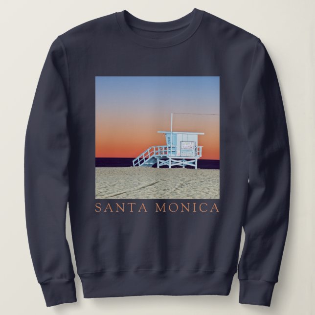 Sudadera Playa Santa Mónica | Los Ángeles, California (Anverso del diseño)