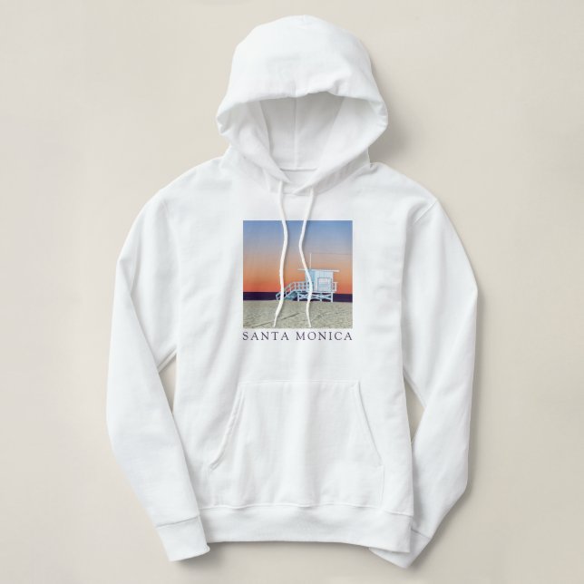 Sudadera Playa Santa Mónica | Los Ángeles, California (Diseño del anverso)