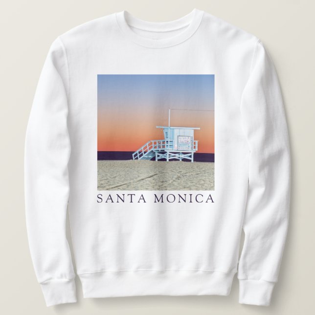Sudadera Playa Santa Mónica | Los Ángeles, California (Anverso del diseño)