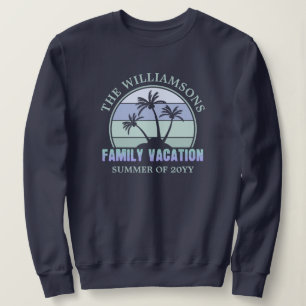 Sudadera Playa tropical de vacaciones para familias persona