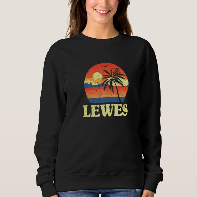 Sudadera Playa Tropical Lewes Delaware De Summer Lewesian (Anverso)