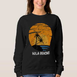 Sudadera Playa Tropical Verano Vacaciones Vintage Sunset Be
