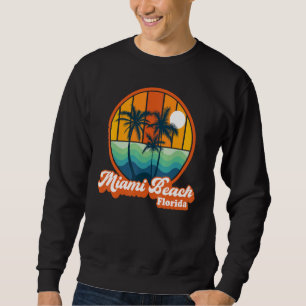 Sudadera Playa Vintage Miami Beach Florida Verano Vacaciona
