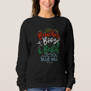 Sudadera Playas, alcohol y amigas Blue Hill verano Maine T