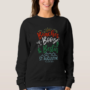 Sudadera Playas Alcohol Y Amigas St Augustine Verano Flor