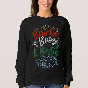 Sudadera Playas Booze Y Besties Isla Tybee Summer Geor