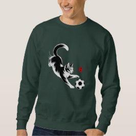 Sudadera Playful Cat Soccer Sweatshirt for Men