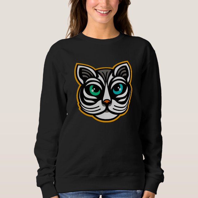 Sudadera Playful Odd Cat Sweatshirt Art (Anverso)
