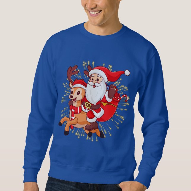 Sudadera **"Playful Santa Claus Design – Fun and Festive Ch (Anverso)