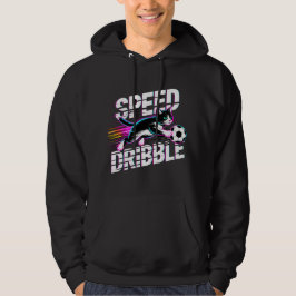 Sudadera Playful Speed of Dribble Cat For Soccer Enthusiast