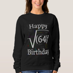 Sudadera Plaza raíz de matemáticas feliz 64º aniversario de