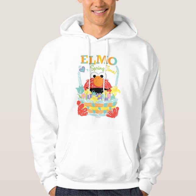 Sudadera Plaza Sésamo - Elmo | Hora de primavera (Anverso)