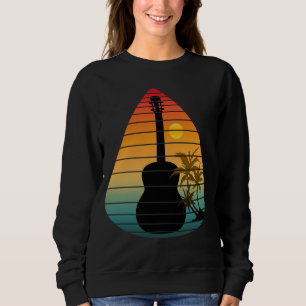 SUDADERA PLECTRO DE GUITARRA DE MODA PUESTA DE SOL 
