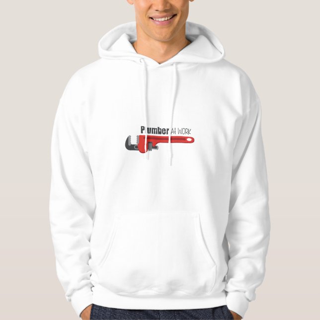 Sudadera Plomero En Trabajo (Anverso)