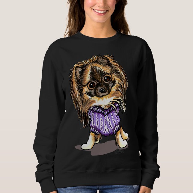 Sudadera Plum Cute Pomeranian (Anverso)