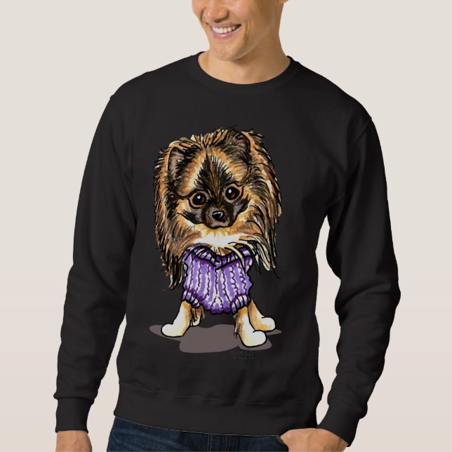Sudadera Plum Cute Pomeranian (Anverso)