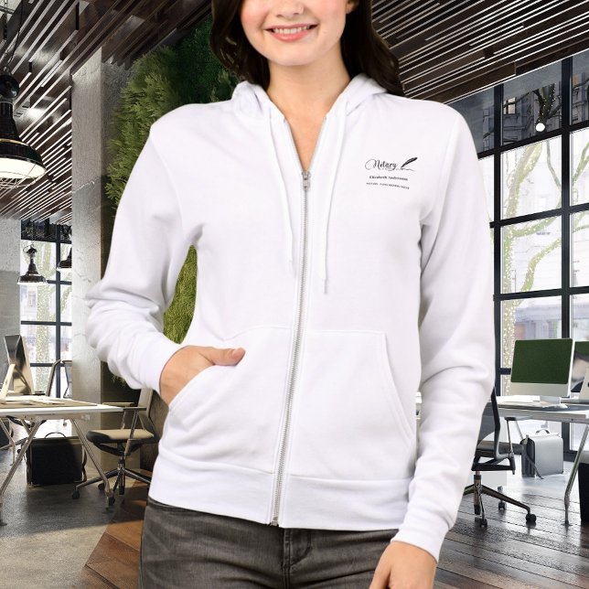 Sudadera Pluma de agente de firma de préstamos notariales (Subido por el creador)