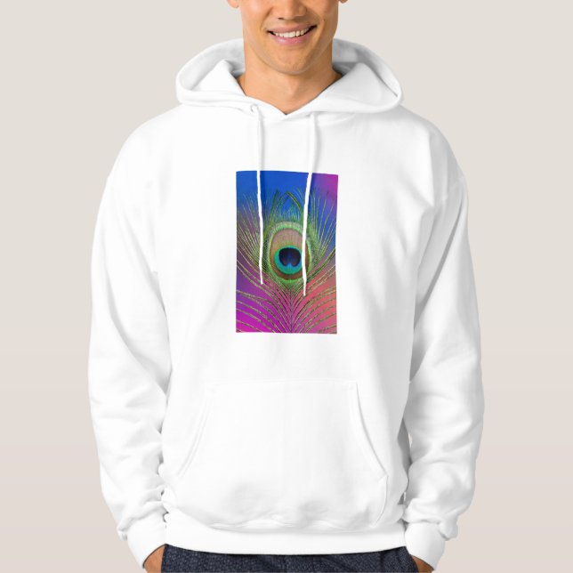 Sudadera Pluma de la cola de un pavo real (Anverso)