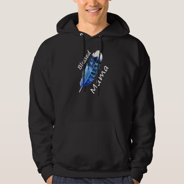 Sudadera Pluma de letras gráficas mami (Anverso)