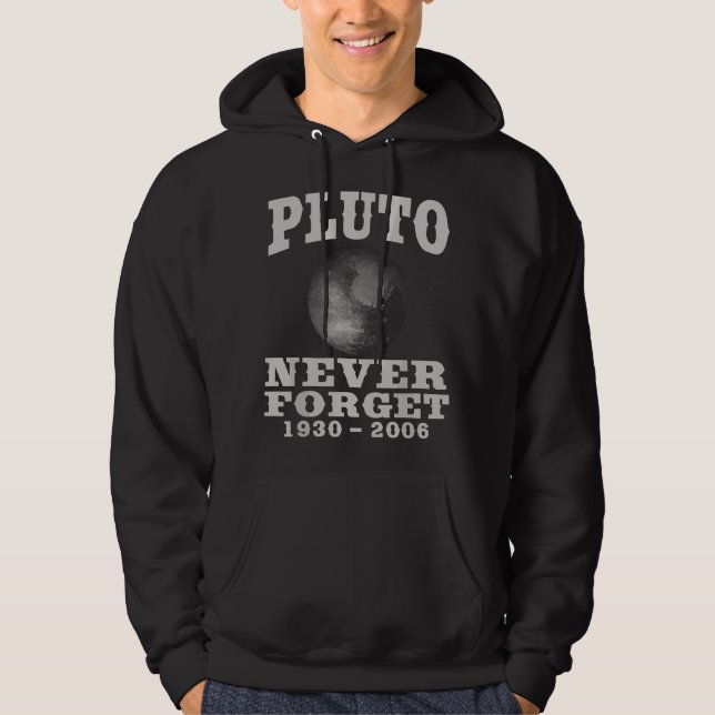 Sudadera Pluto Nunca Olvides - Ciencia Divertida y Geeks de (Anverso)