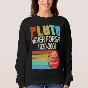 Sudadera PLUTÓN Nunca Olvides 1930 2006 Planeta Retro Genia