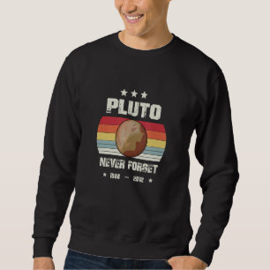 Sudadera Plutón Nunca Olvides Retro Vintage Ciencia Espaci