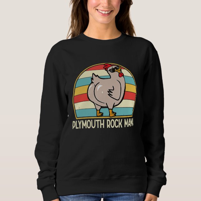 Sudadera Plymouth Rock Mama Cute Chicken Mama Farmer  Women (Anverso)