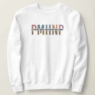 Sudadera PMHNP Leopard Print Psiquiátrica Mental Health NP
