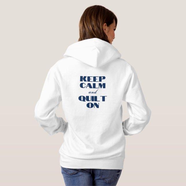 Sudadera PMQG Hoodie de las mujeres mantiene la calma y el  (Reverso completo)