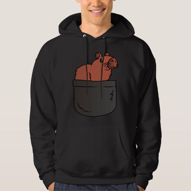 Sudadera Pocket Capybara Guinea Pig Rodent Animal  Capy (Anverso)