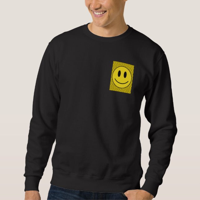 Sudadera Pocket Smiling Face Costume Happy Cute Smile Trend (Anverso)