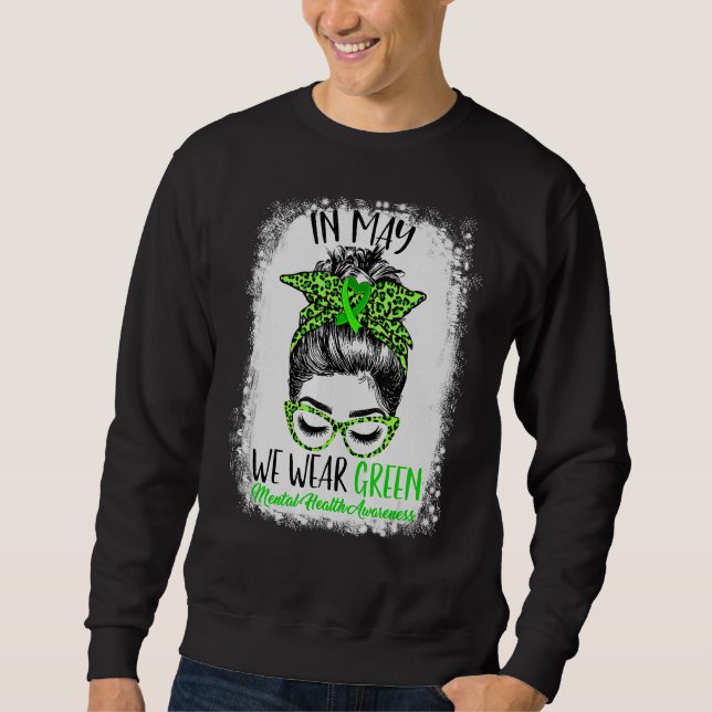 Sudadera ¿Podemos usar leopardo verde de concientización so (Anverso)