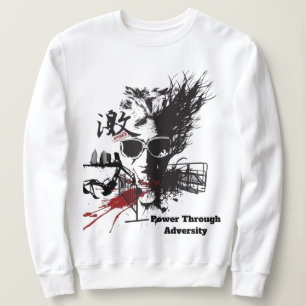Sudadera Poder a través de la adversidad Motivación de la i