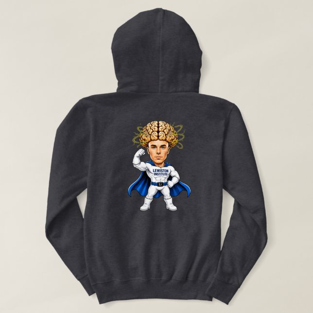 Sudadera Poder Cerebral de Superhéroe (Reverso del diseño)