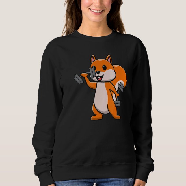 Sudadera Poder de Ardilla Animales de Ardilla Lindo Gráfico (Anverso)