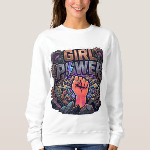 Sudadera Poder de las Chicas Steampunk Puño - Empoderamient