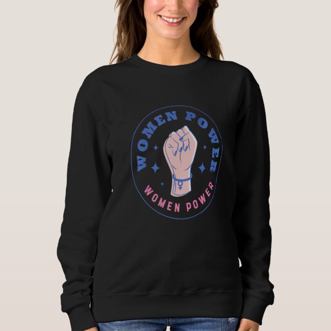 Sudadera Poder de las Mujeres Marcha Retro de los Derechos  (Anverso)