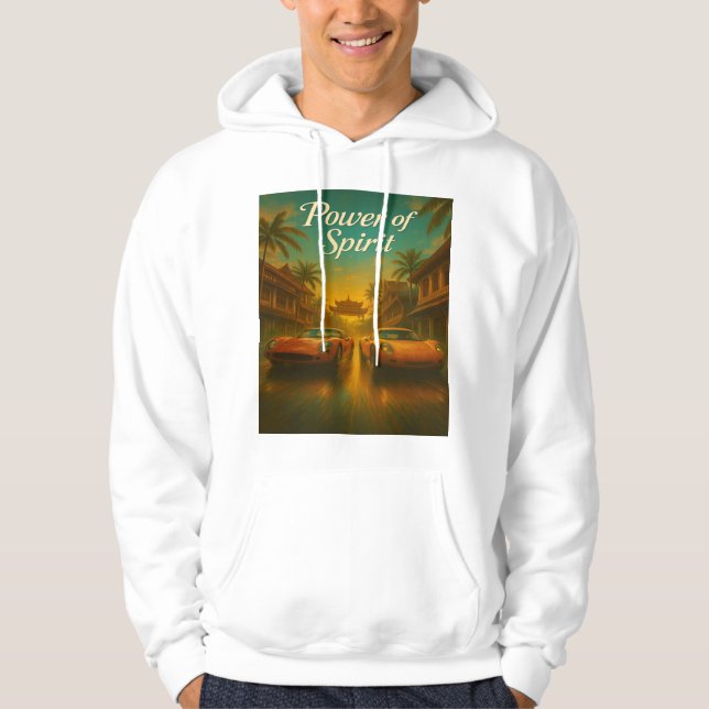 Sudadera Poder del Espíritu - Autos Retro Deportivos al ata (Anverso)