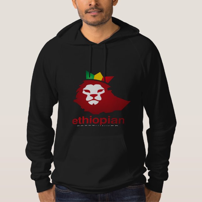 Sudadera Poder etíope - Fleece Pullover Hoodie (Anverso)