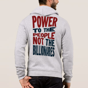 Sudadera Poder para el pueblo, no para los ricos - lema de 
