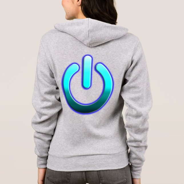 Sudadera Poder para mujeres de Zer0: Bella+Canvas Hoodie de (Reverso)