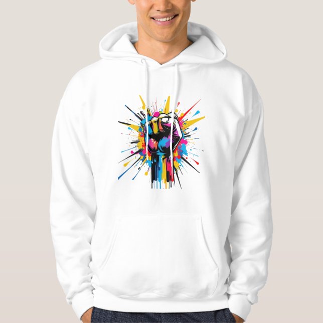 Sudadera Poder urbano: Explosión de graffiti (Anverso)