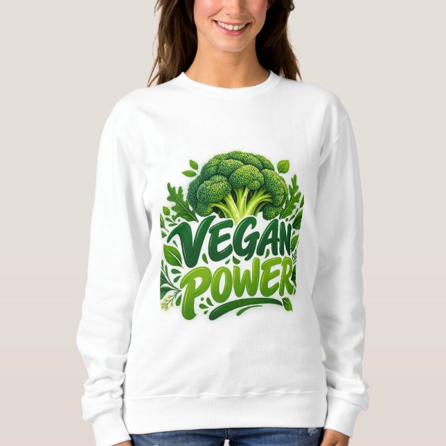 Sudadera Poder vegano (Anverso)