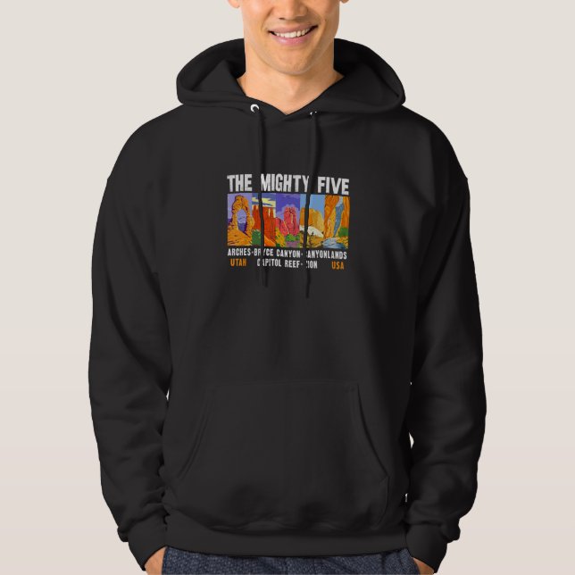 Sudadera Poderosos Cinco Parques Nacionales De Utah Molesto (Anverso)