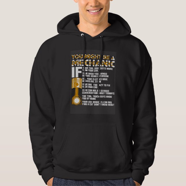 Sudadera Podrías ser un mecánico si (Anverso)