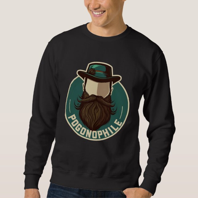 Sudadera Pogonophile  Beard Love Beards Bearded Men Are Awe (Anverso)