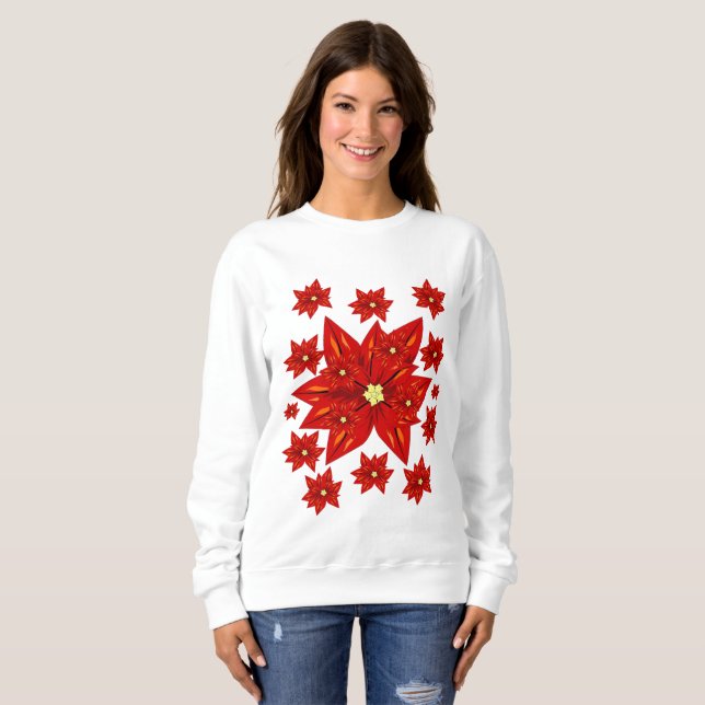 Sudadera Poinsettia (Anverso completo)